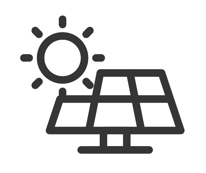 Elektrische controle voor een installatie van zonnepanelen/Batterijen